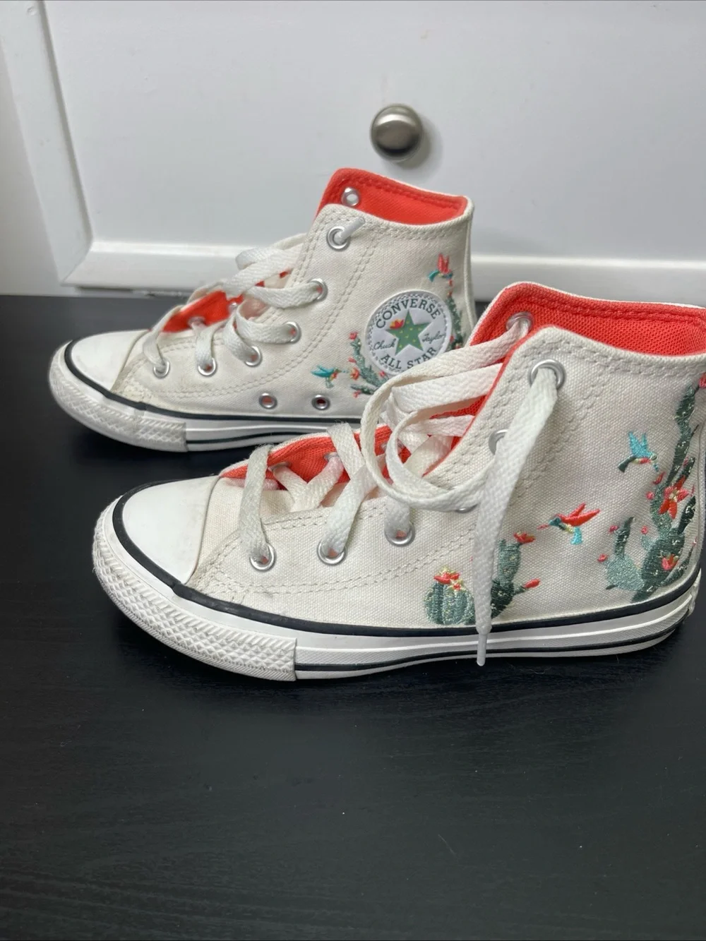 Converse Chuck Taylor High-Top US 13 Hummingbird Succulents Floral Sneakers